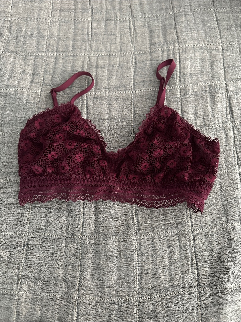 Women's Lace Bralette by Victoria’s Secret- Burgundy